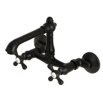 Kingston Brass KS722.AX English Country 1.8 Gpm Widespread Bridge - Black. Fixed Price $347.72.