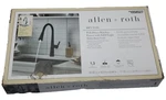 Allen + Roth Bryton Matte Black Deck-mount Pull-down Kitchen Faucet W/deck Plate. Fixed Price $65.83.