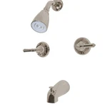 Kingston Brass KB24 Tub Shower Magellan Faucet Double Handle Satin Nickel. Fixed Price $175.63.