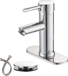 Chrome Bathroom Faucets 1 Hole, Single Handle One Sink Faucet, Dec. Fixed Price $54.99.