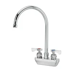 Krowne Royal Series Wall Mount Faucet W/ 8 1/2 In Swivel Gooseneck. Fixed Price $173.89.