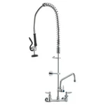 Wall-mounted Brass Kitchen Faucet, 36" Tall, 8" Installation Width, Includes 12". Fixed Price $202.58.