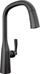 Delta Stryke Matte Black Kitchen With Pull. Fixed Price $218.00.