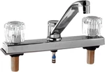 Homewerks 10-K82WYCH1B-Z Two Handle Kitchen Faucet With Black Side Sprayer, Chro. Fixed Price $77.99.