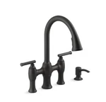 Kohler K-R28705-SD-BL Matte Black Oresund Bridge Kitchen Faucet Soap Dispenser. Fixed Price $159.00.