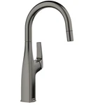 Blanco 443268 Rivana High Arc Pull-down Kitchen Faucet, Satin Dark STEEL-1.5 Gpm. Fixed Price $274.55.