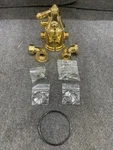 House Of Rohl Exposed Thermostatic Shower Mixing Valve, Unlacquered Brass. Fixed Price $631.99.