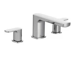 Moen T935 Chrome Rizon Two-handle Deck Mount Roman Tub Faucet Trim New. Fixed Price $349.95.