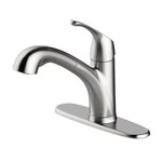 Project Source Everfield Stainless Steel Single Handle Pull-out Kitchen Faucet. Fixed Price $39.99.