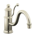 Kohler K-168-BN Antique Single-control Kitchen Sink Faucet With Lever, Nickel. Fixed Price $1999.00.