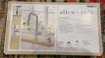 Allen Roth Palmetto Pull Down Kitchen Faucet Stainless Finish W/ Soap Dispenser. Fixed Price $79.00.