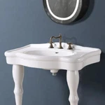 Bathroom Console Sink Deluxe Counter Top White Porcelain Renovators Supply. Fixed Price $504.99.