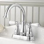Pfister LF-WL2-45PC Bathroom Sink Faucet With Porcelain Handles Chrome. Fixed Price $63.00.