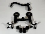 Kingston Brass KS3220AX Vintage 6&QUOT Adjustable Center Wallmount Kitchen Black. Fixed Price $115.00.