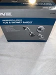Plumb Works One Handle Tub Shower Faucet 673-6000 Chrome Finish Nos. Fixed Price $29.99.