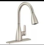 Moen Cleveland One Handle Pulldown Kitchen Faucet 76162SRS. Fixed Price $99.98.