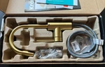 Kraus Kitchen Bar Faucet KPF-2600BB Brushed Brass Oletto New Open Box. Fixed Price $139.95.