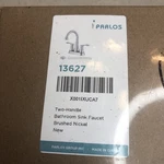Parlos Handle Bathroom Sink Faucet Brushed Nickel 13627. Fixed Price $29.95.