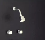 Kohler 6934-G Alterna Two-handle Shower Faucet, Square Handles, Brushed Chrome. Fixed Price $999.00.