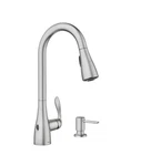 Moen 87912EWSRS Georgene Wave Touchless Faucet Stainless W/soap Dispenser. Fixed Price $150.30.