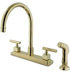 Kingston Brass KS8792CQL Claremont 8" Centerset Kitchen Faucet, Polished. Fixed Price $120.00.