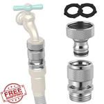 Hibbent Garden Hose Quick Connector Solid Brass 3/4 Inch Ght. Fixed Price $20.00.
