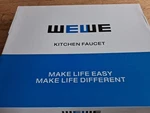 New Wewe Faucet D01BNW Single Handle With Pull Down Sprayer Stainless. Fixed Price $55.96.