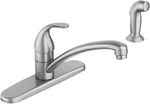 Moen Spot Resist Stainless Kitchen Faucet Pull Down 1 Handle Modern High Arc. Fixed Price $69.99.