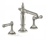Kohler K-72760-3-BN Artifacts Bathroom Widespread Faucet Lever Handles Nickel. Fixed Price $778.00.