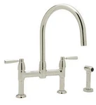 Rohl 112945 Polished Nickel Perrin And Rowe Bridge Kitchen Fauce. Fixed Price $2521.93.