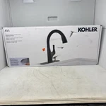 Kohler Avi Pull Sprayer Kitchen Faucet W/ 180 Spout Swivel In Matte Black. Fixed Price $74.75.