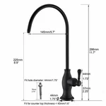 Drinking Water Purifier Faucet Kitchen Sink Oil Rubbed Bronze Brass Delle Rosa. Fixed Price $63.24.