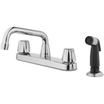 Oakbrook 804W-1001 1.8 Gpm 2-HANDLE Chrome Side Sprayer Kitchen Faucet. Fixed Price $63.99.
