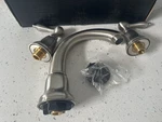 Danze D308140 Fairmont Two Handle Centerset Lavatory Faucet Brushed Nickel. Fixed Price $79.99.