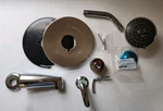 Symmons S-5502-1.5-TRM Elm Single Handle 5-SPRAY Tub Shower Faucet Trim. Fixed Price $99.97.
