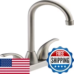 Peerless Tunbridge 2-HANDLE Bar-prep Kitchen Sink Faucet Stainless P288LF-SS. Fixed Price $101.97.