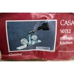 1980S Casa By Moen Kitchen Deck Faucet 2 Tap Translucent Brown Spray Handle. Fixed Price $49.50.