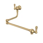 Perrin & Rowe U.4799LS-SEG-2 Wall-mount Swing Arm Pot Filler, Satin English Gold. Fixed Price $1574.99.