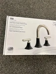 Kohler Rill Matte Black/polished Nickel Widespread Bathroom Sink Faucet. Fixed Price $152.99.