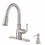 Glacier Bay Kagan 1 Handle Kitchen Faucet Pull Down Spray Stainless Steel. Fixed Price $54.95.