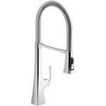 Kohler K-22060-CP Graze 1.5 Gpm Pre-rinse Pull Down Kitchen Faucet, Polished Chr. Fixed Price $295.00.