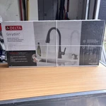 Delta Greydon Pull-down Kitchen Faucet Matte Black 19826Z-BLSD-DST New Sealed. Fixed Price $145.99.