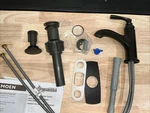 Moen 84535BL Hilliard One-handle Bathroom Sink Faucet, Matte Black. Fixed Price $89.96.