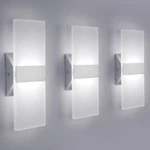 Modern Led Wall Sconce 12W Cool White Indoor Lighting Fixture (3 Pack). Fixed Price $71.99.
