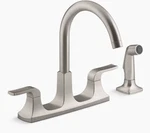 Rubicon Two-handle Kitchen Faucet With Sidespray K-R26582-VS. Fixed Price $107.24.