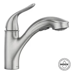 Moen 87557SRS Brecklyn Spot Resist Stainless One-handle Kitchen Faucet. Fixed Price $74.35.