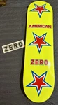 Zero American Deck Yellow Red Star Graphic Art Theme Skateboard. Fixed Price $79.99.