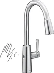 Moen 7402EW Riley Single Handle Chrome High Arc Pull Down Kitchen Faucet. Fixed Price $195.00.