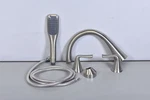 Mirabelle Provincetown Two Handle Roman Tub With Shower Brushed Nickel. Fixed Price $90.99.