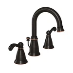 Moen WS84004BRB Mediterranean Bronze 2-HANDLE Bathroom Sink Faucet. Fixed Price $170.69.
